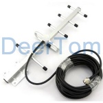 450-470MHz exterior direccional Yagi Antena 9dBi