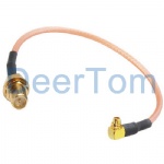 RP-SMA Female to MMCX Pigtail Extension Cable
