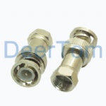 F Male to BNC Male Adaptor Connector Adapter